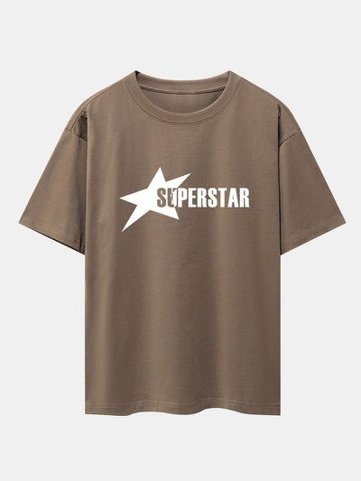 Jamie® | Superstar Print Drop Shoulder Oversize T-Shirt