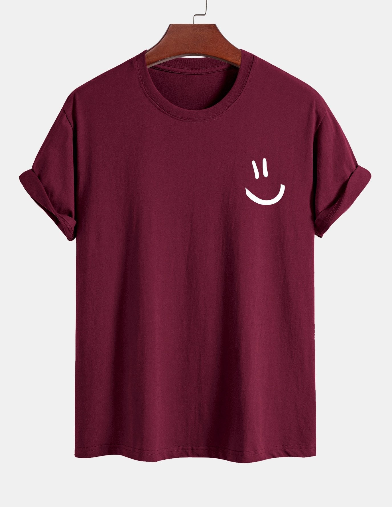 Ernest® | Regular Fit Smiley Face Print Cotton T-Shirt