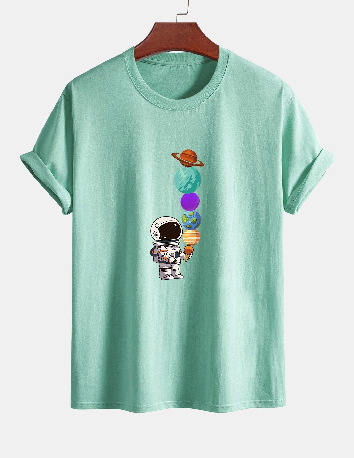 Armando® | Planet Astronaut Print Cotton T-Shirt