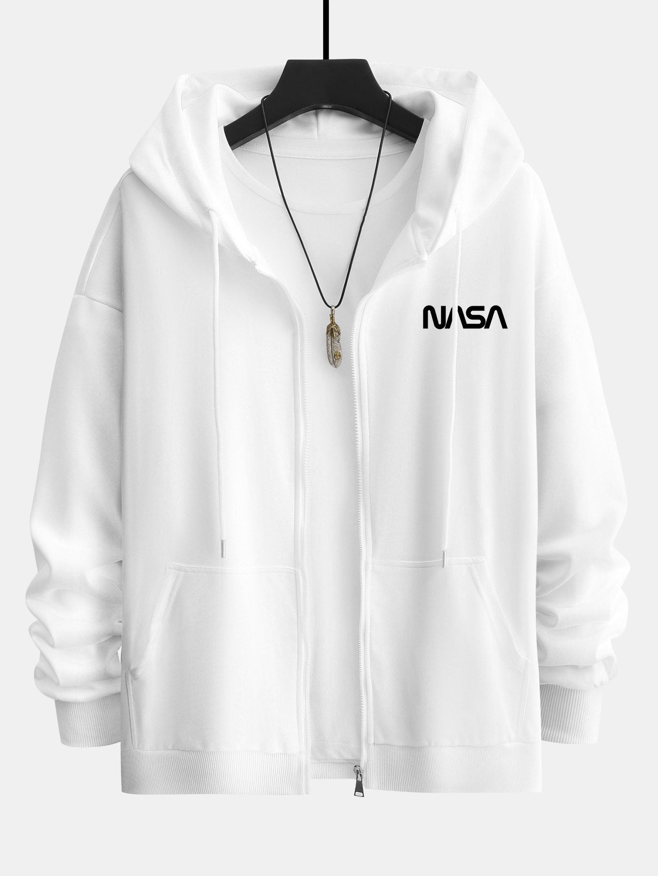 Benjamin | NASA Print Relax Fit Zip Hoodie