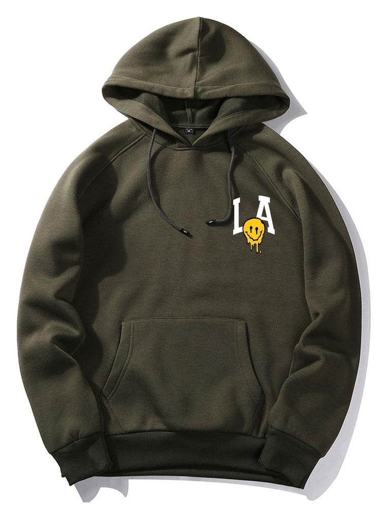 Quincy | LA Smiley Print Hoodie