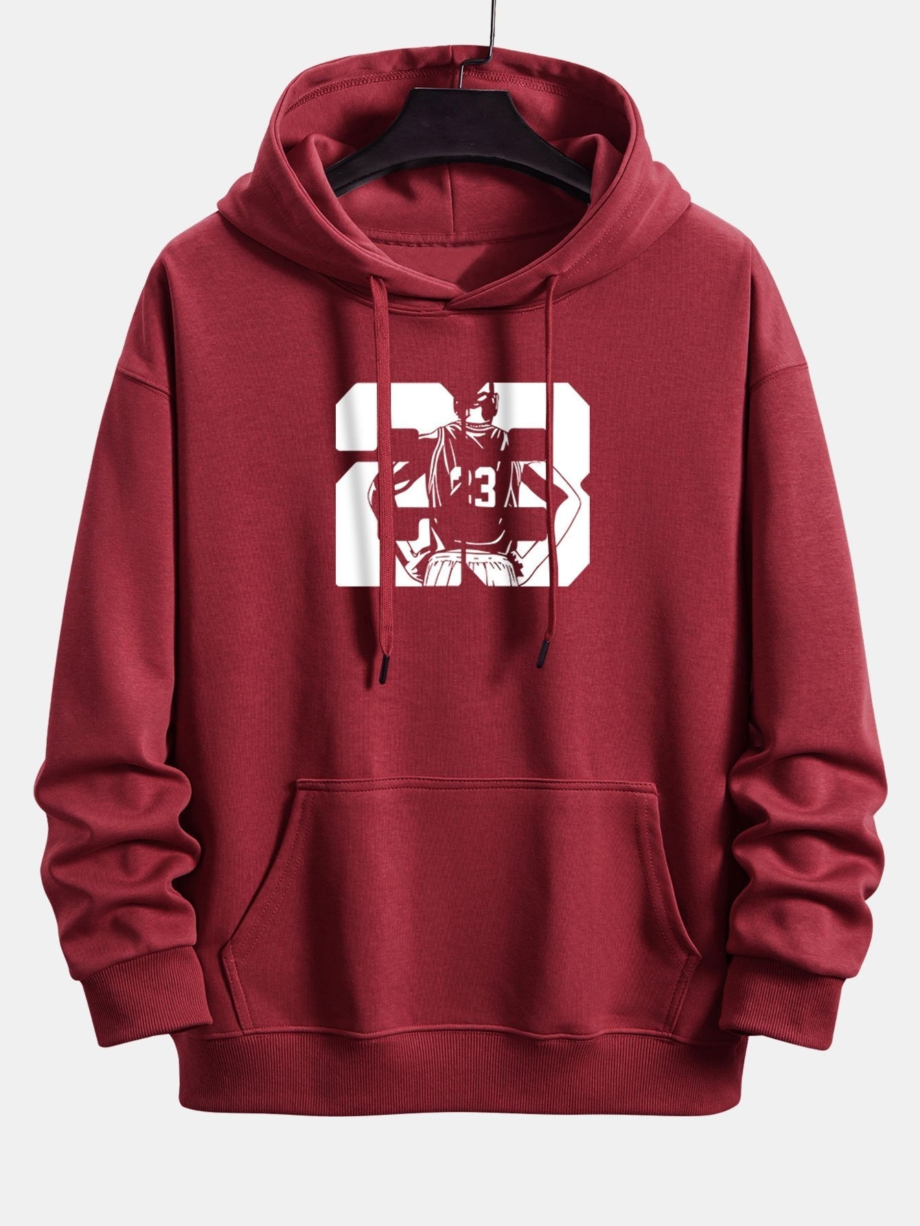Peter | Number 23 Print Relax Fit Hoodie