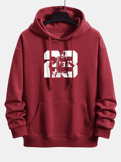 Peter | Number 23 Print Relax Fit Hoodie