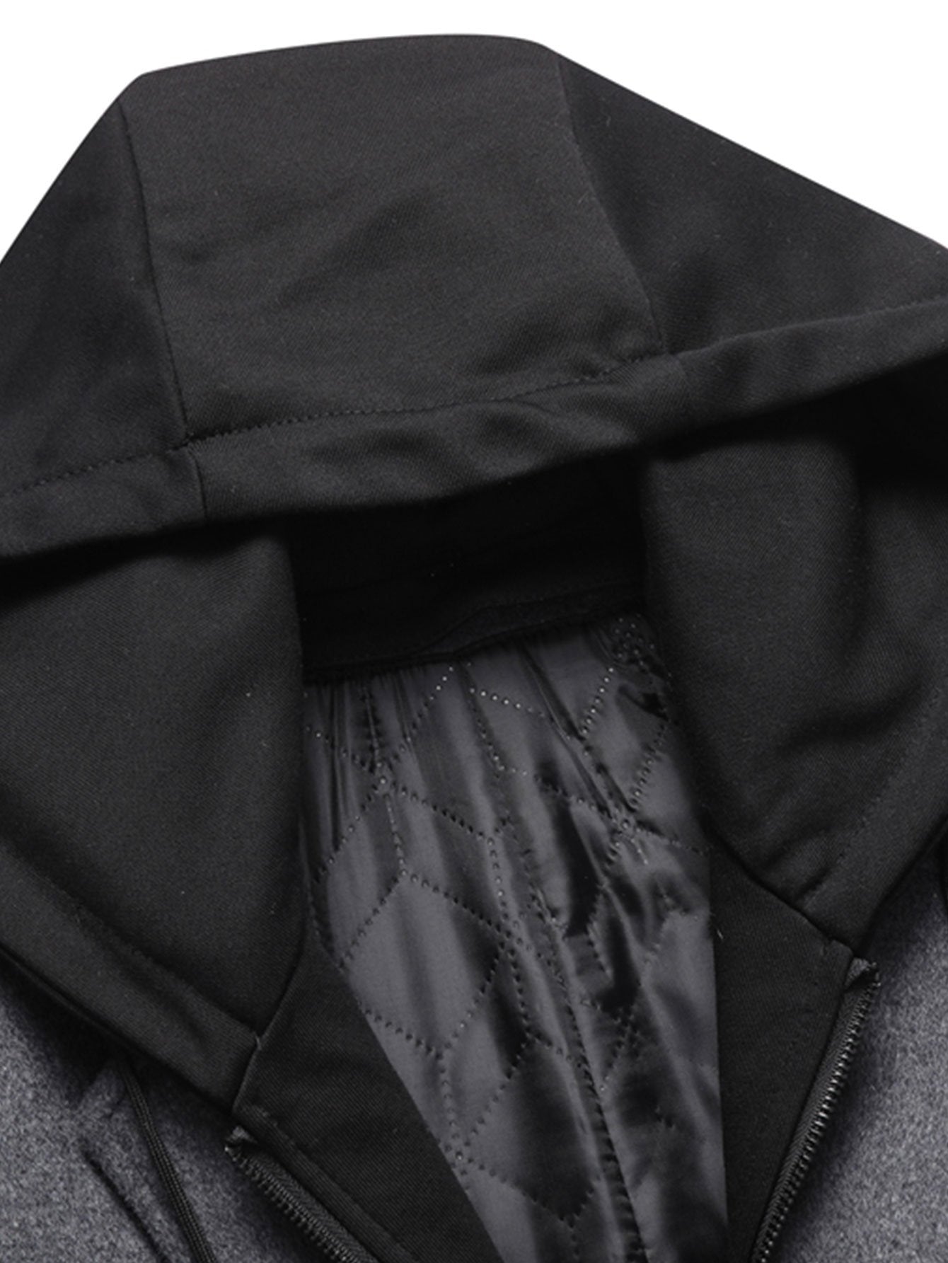 Sterling | Detachable Hooded Woolen Overcoat