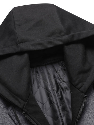 Sterling | Detachable Hooded Woolen Overcoat