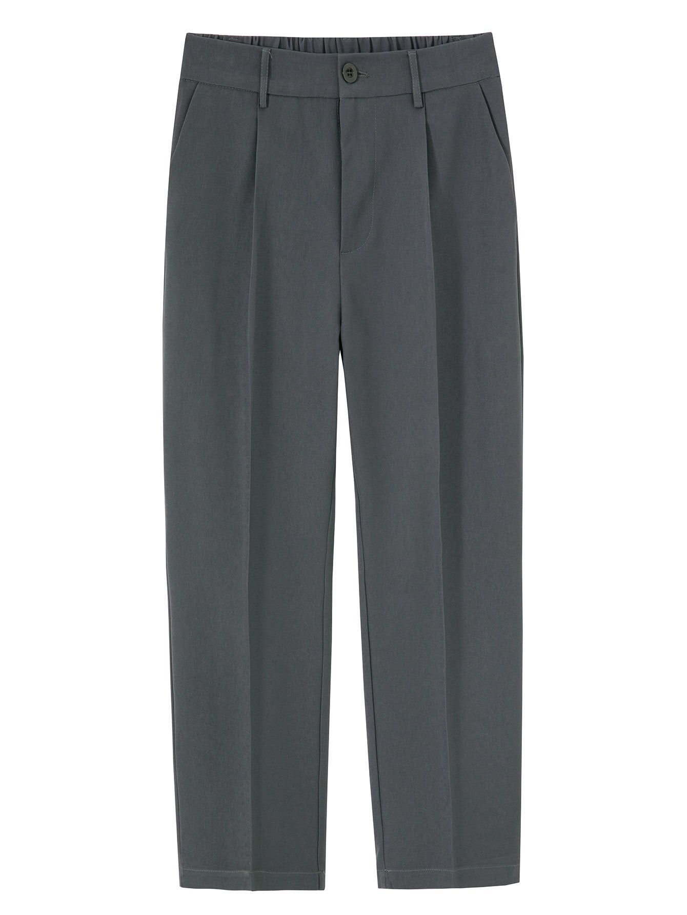 Eustaquio® | Relax Fit Elastic Waist Straight Leg Trousers