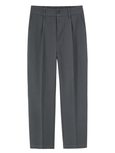 Eustaquio® | Relax Fit Elastic Waist Straight Leg Trousers