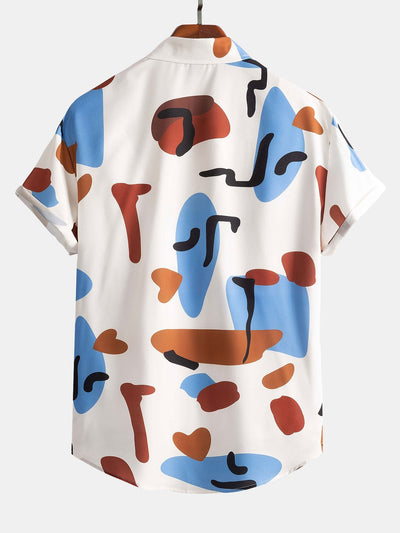 Kaleb® | Color Block Print Button Up Shirt