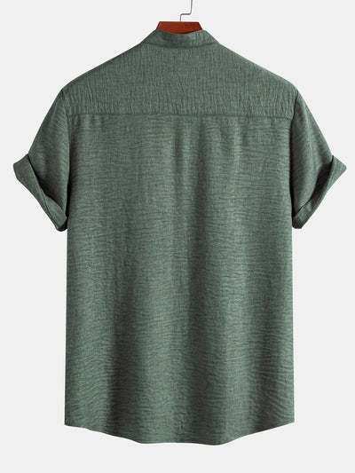 Ainsley® | Stand Collar Textured Shirt