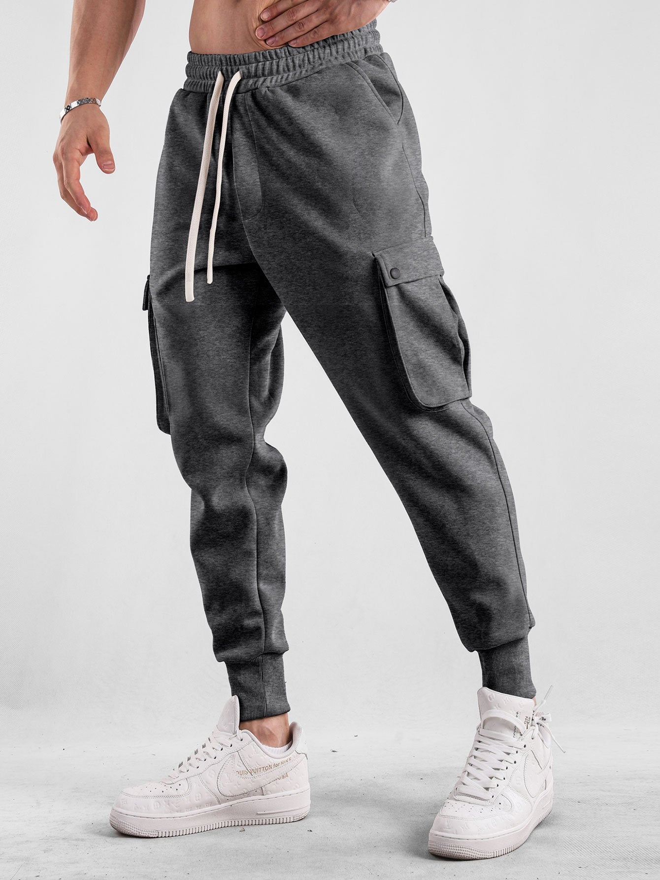 Erasmo® | Drawstring Cargo Jogger Pants