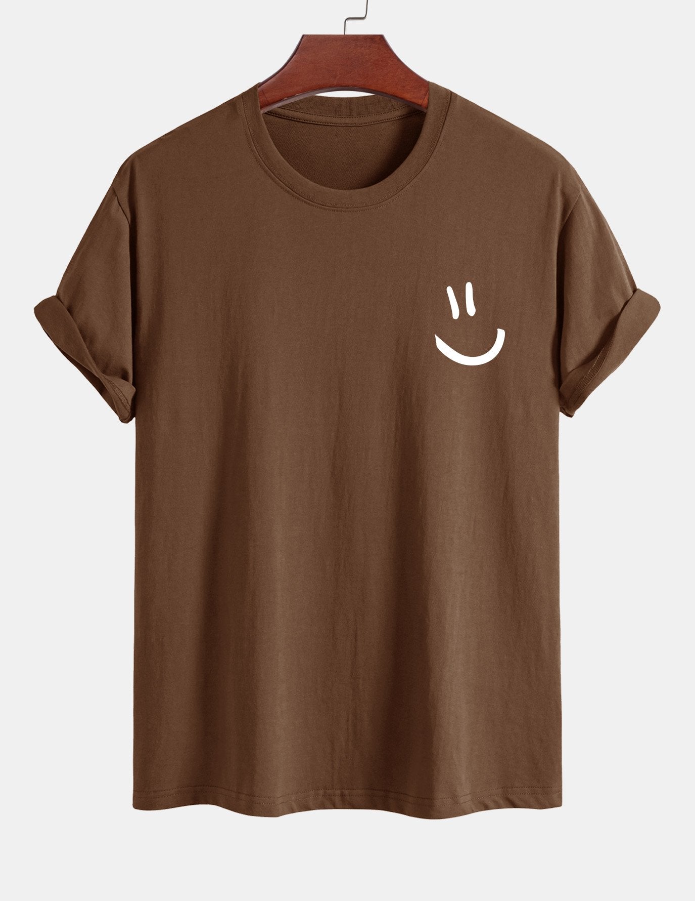 Ernest® | Regular Fit Smiley Face Print Cotton T-Shirt