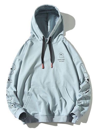 Lian | Relax Fit Ghost Print Hoodie