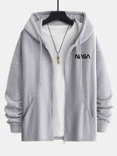Benjamin | NASA Print Relax Fit Zip Hoodie