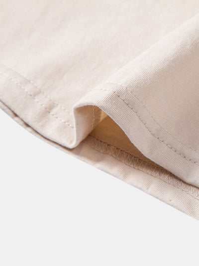 Adamo® | 3 Pieces Basic Long Sleeve Cotton Arc Hem T-Shirts