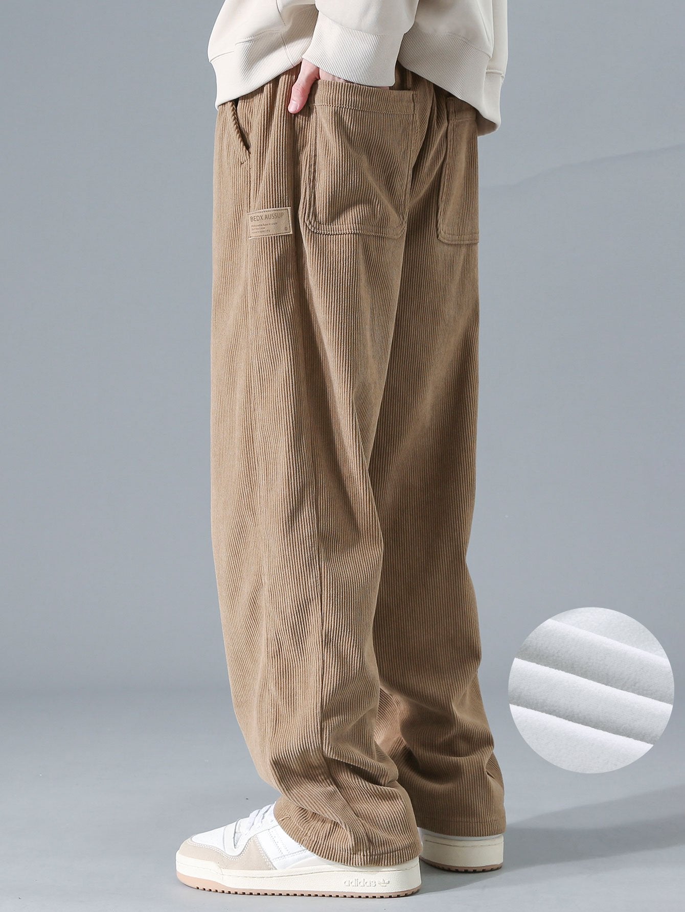 Galo® | Polar Fleece Lined Straight Leg Corduroy Pants