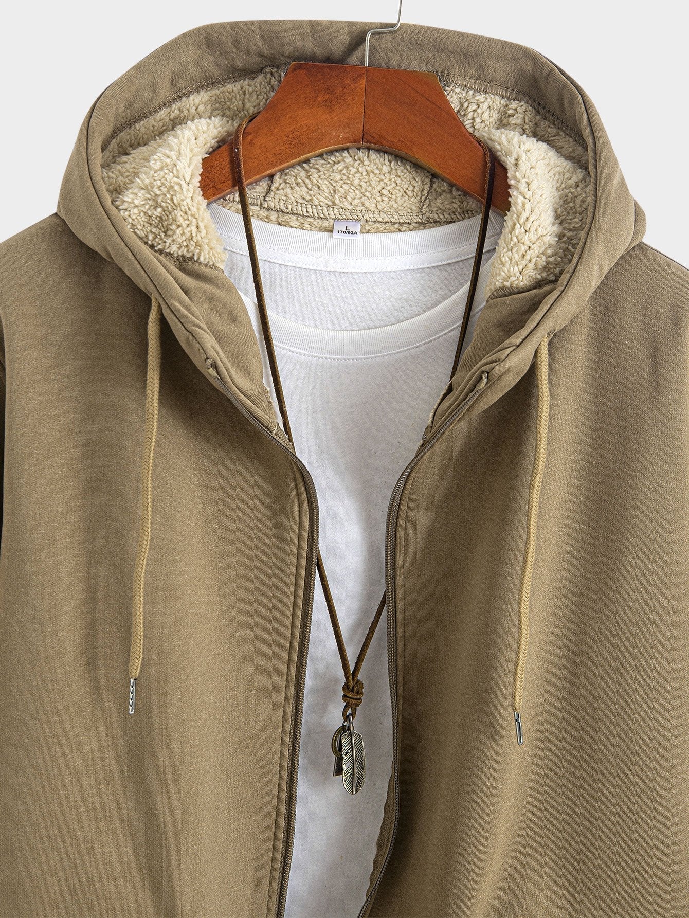 Zebulon | Teddy Lined Zip Up Hoodie