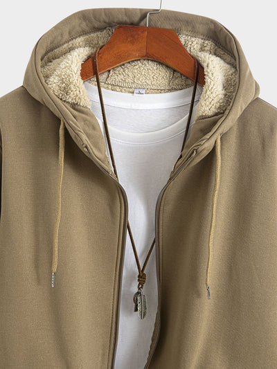 Zebulon | Teddy Lined Zip Up Hoodie