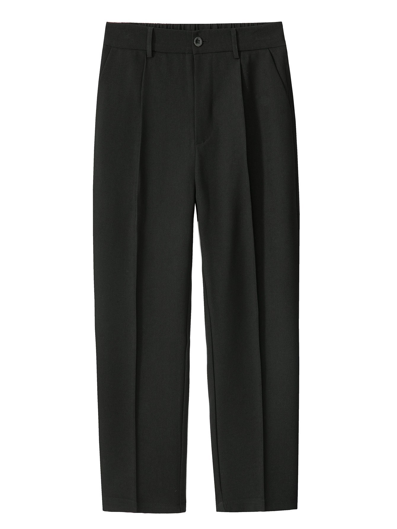 Eustaquio® | Relax Fit Elastic Waist Straight Leg Trousers