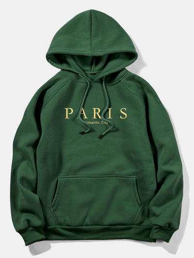 Dennis | Paris Slogan Print Hoodie