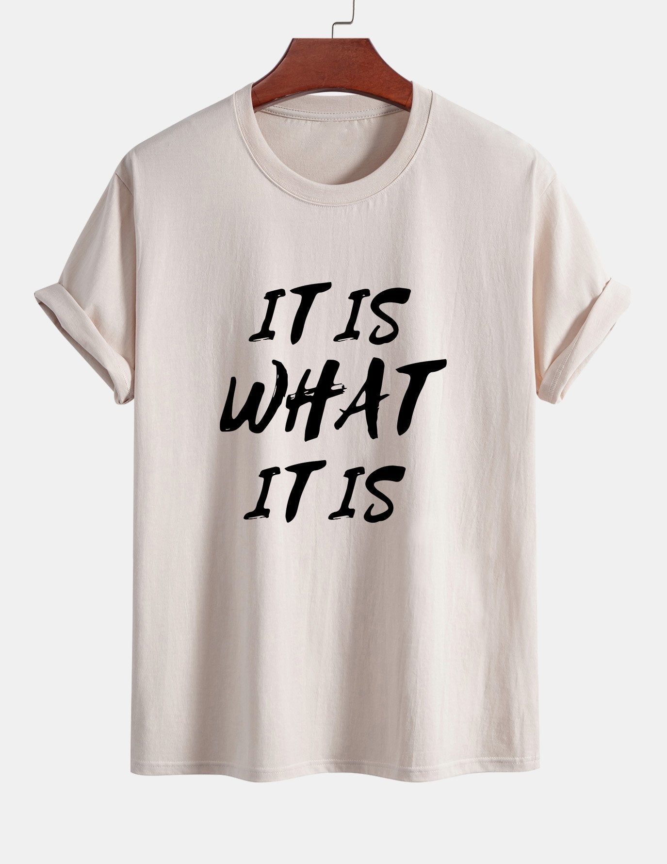 Ulrico® | It Is What It Is Print Cotton T-Shirt