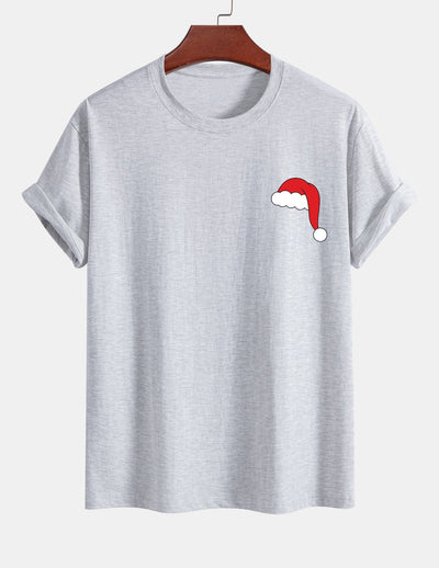 Alejandro® | Santa Hat Print Cotton T-Shirt