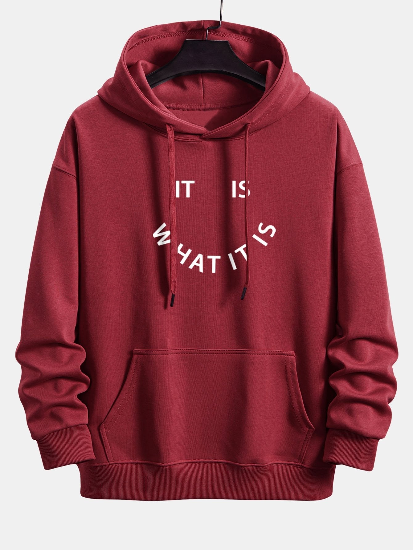 Nathan | It Is What It Is Print Relax Fit Hoodie
