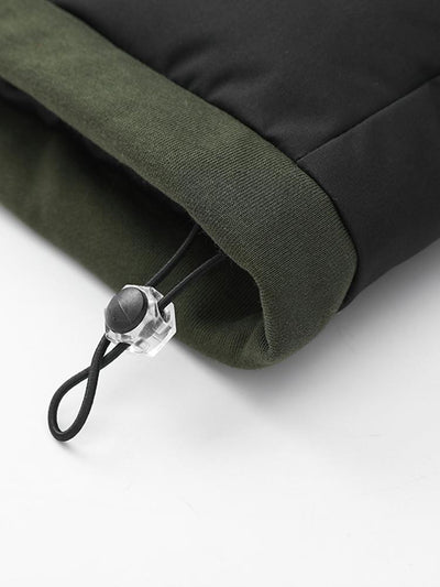 Caspian | Contrast Zip Up Hooded Puffer Coat