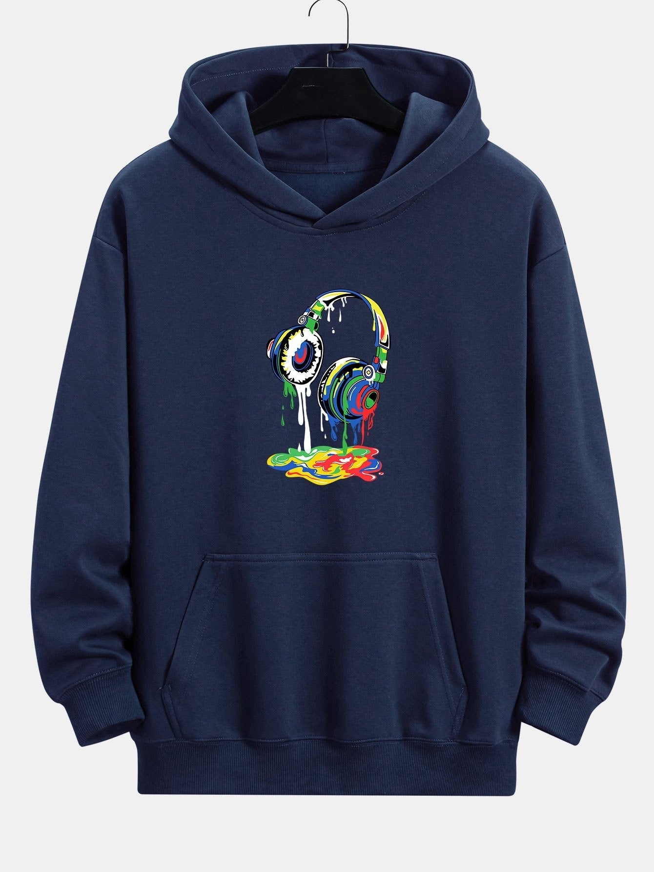 Tyrell | Dissolving Headphones Print Relax Fit Hoodie