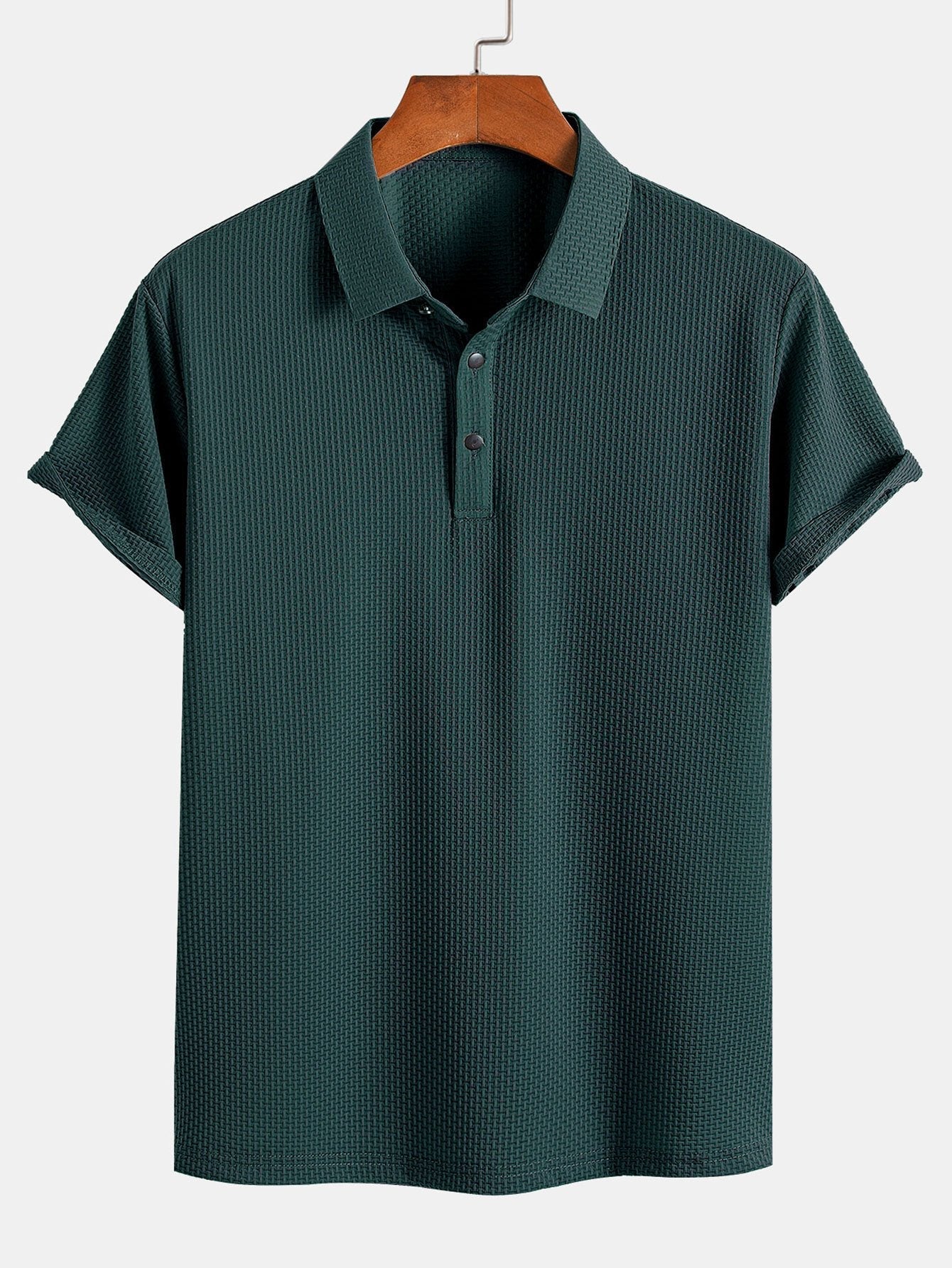 Declan | Short Sleeve Textured Polo