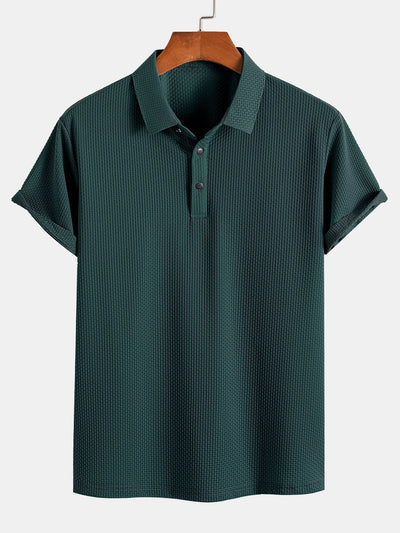 Declan | Short Sleeve Textured Polo