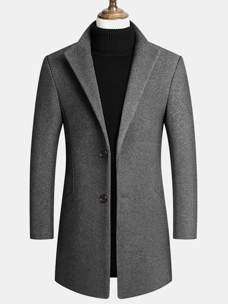 Thane | Lapel Woolen Overcoat