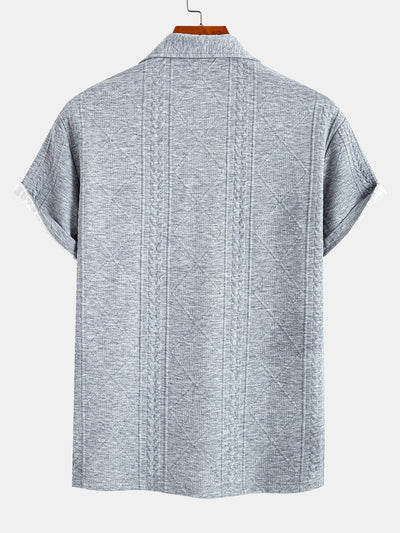 Xavier | Geometric Jacquard Polo