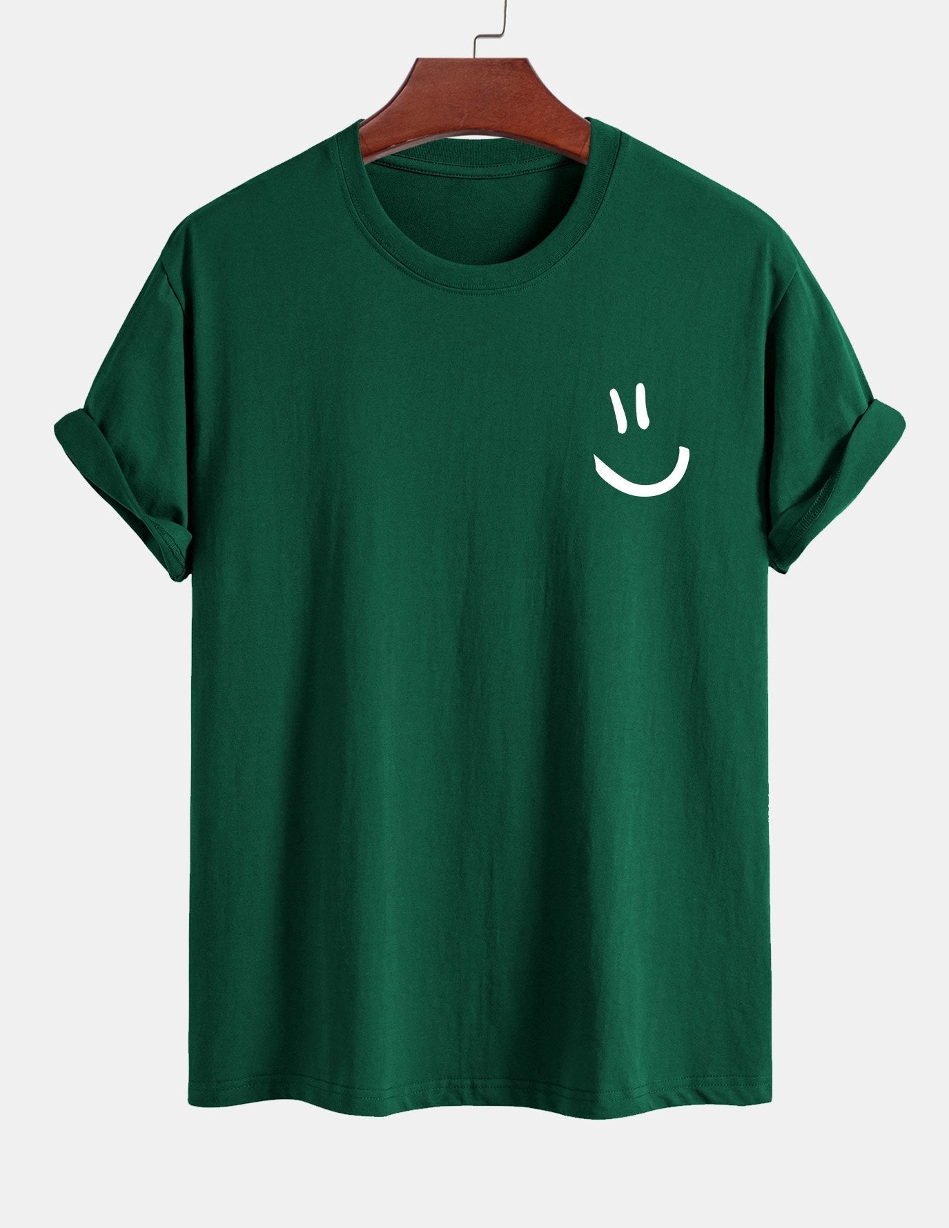 Ernest® | Regular Fit Smiley Face Print Cotton T-Shirt