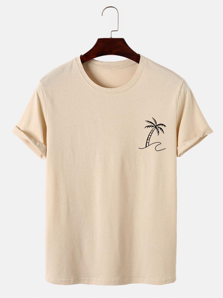 Brendan® | Palm Trees Print T-Shirt