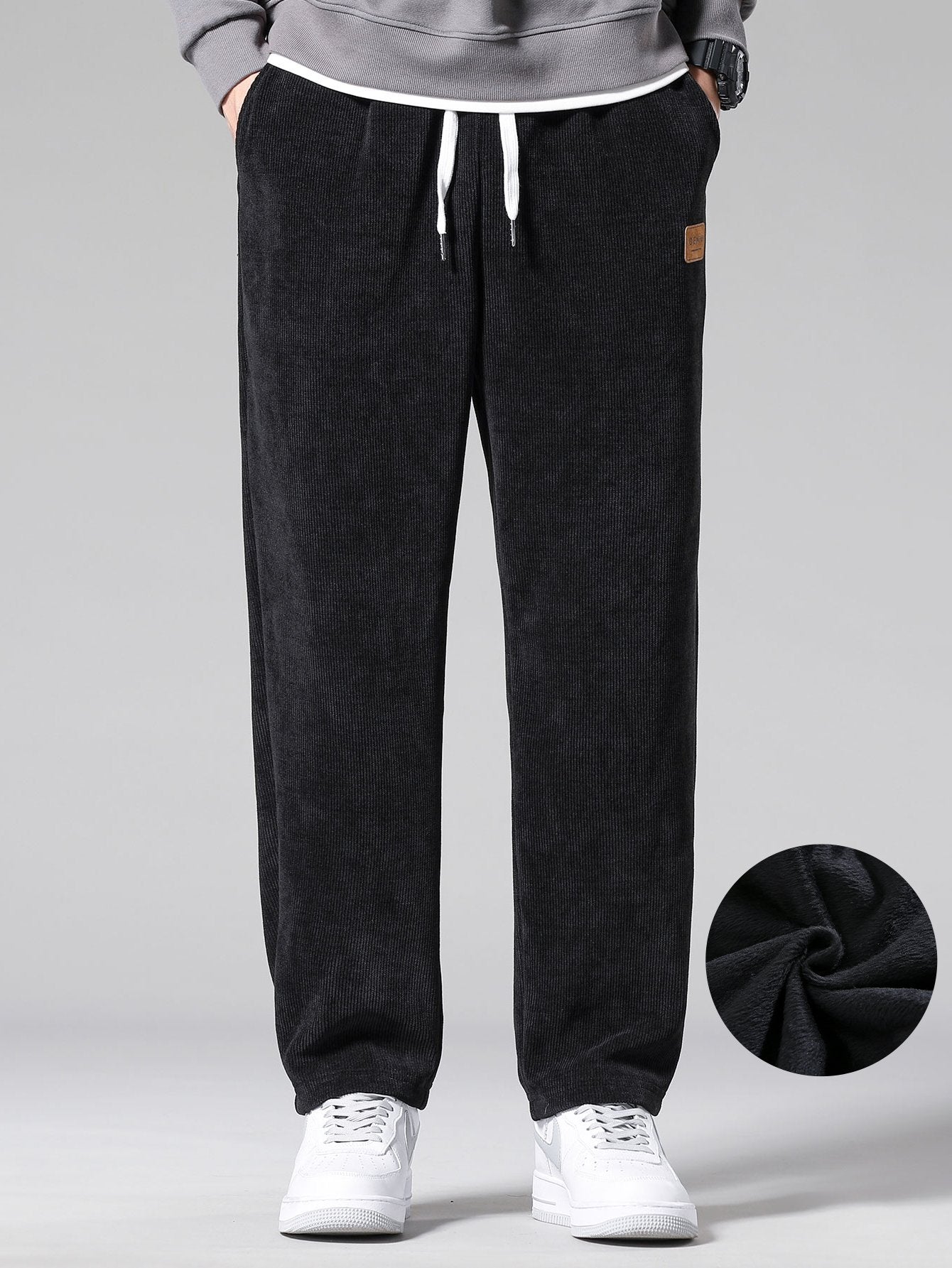 Gabino® | Polar Fleece Lined Straight Leg Corduroy Pants