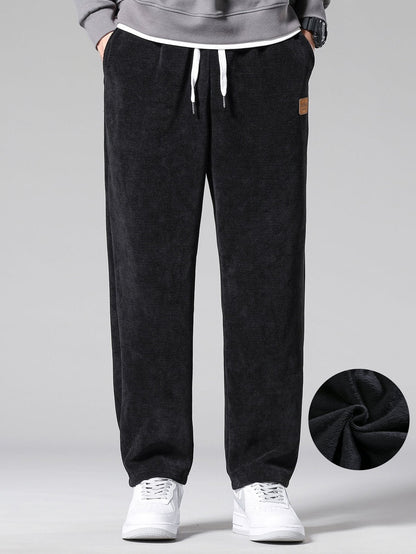 Gabino® | Polar Fleece Lined Straight Leg Corduroy Pants
