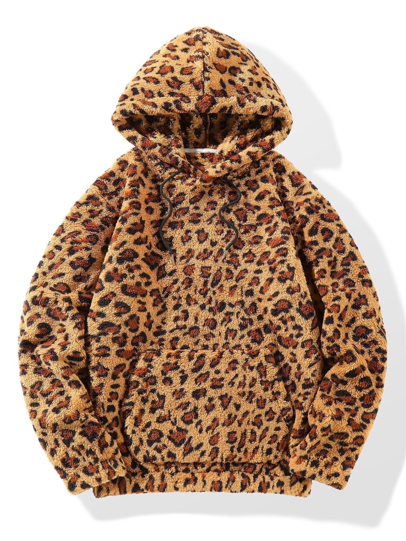 Marius | Leopard Print Faux Fur Hoodie