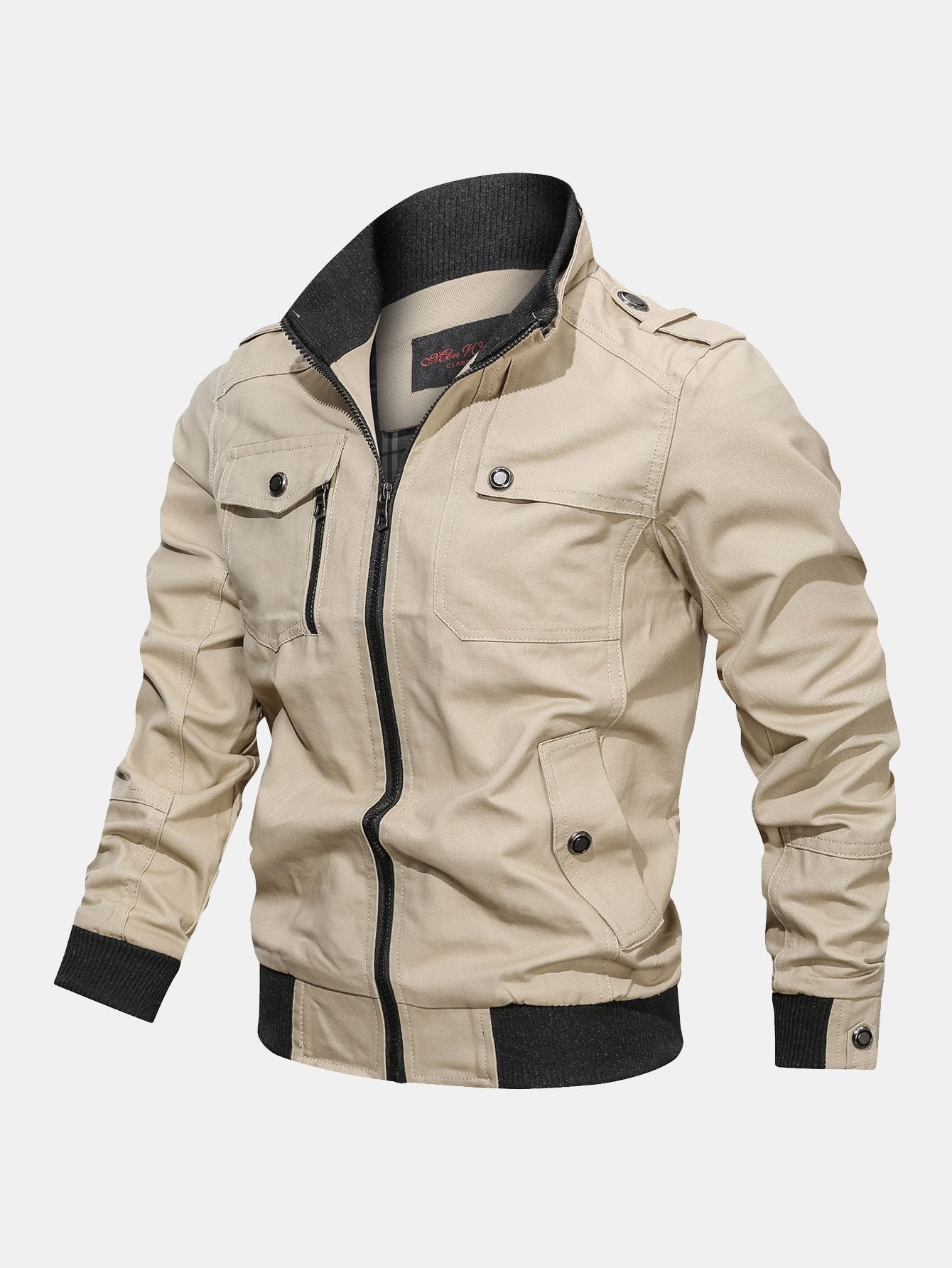 Luis | Chino Zip Up Jacket