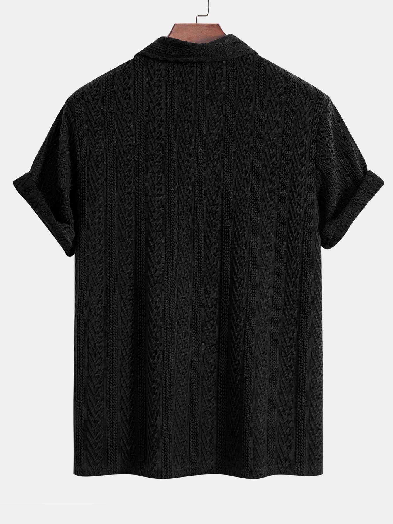 Yovanni® | Knitted Geometric Jacquard Polo