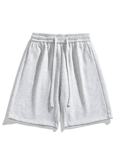Badri® | Basic Textured Drawstring Shorts