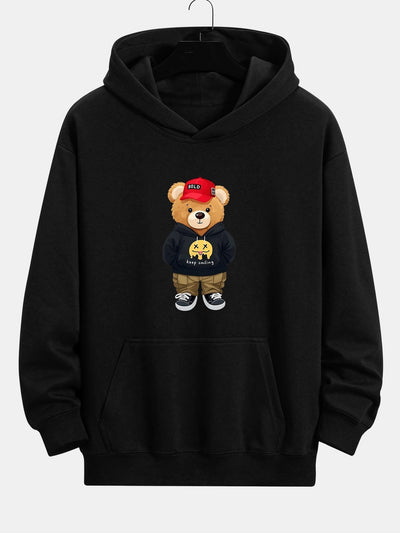 Kelvin | Hip Hop Bear Print Relax Fit Hoodie