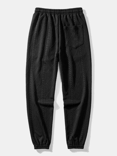 Azzedine® | Geometric Jacquard Jogger Pants