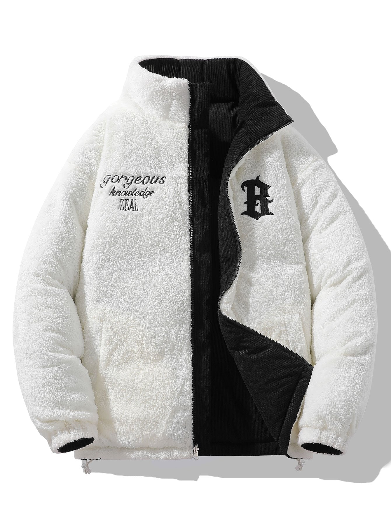 Guillermo | Reversible Teddy Fleece Corduroy Coat