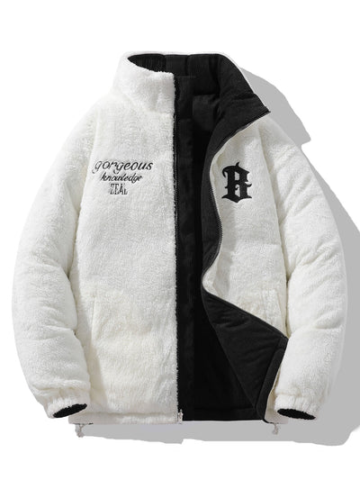 Guillermo | Reversible Teddy Fleece Corduroy Coat