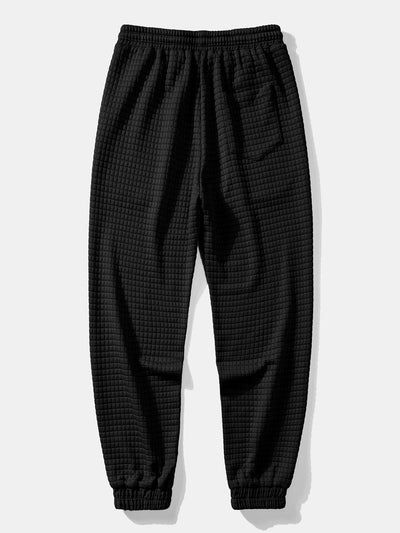Gustavo® | Drawstring Waffle Jogger Pants