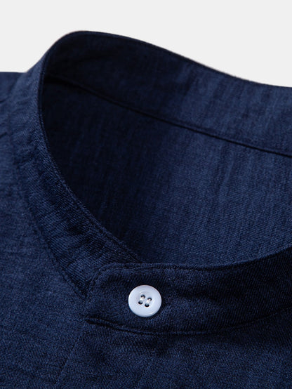 Ananías® | Stand Collar Textured Shirt