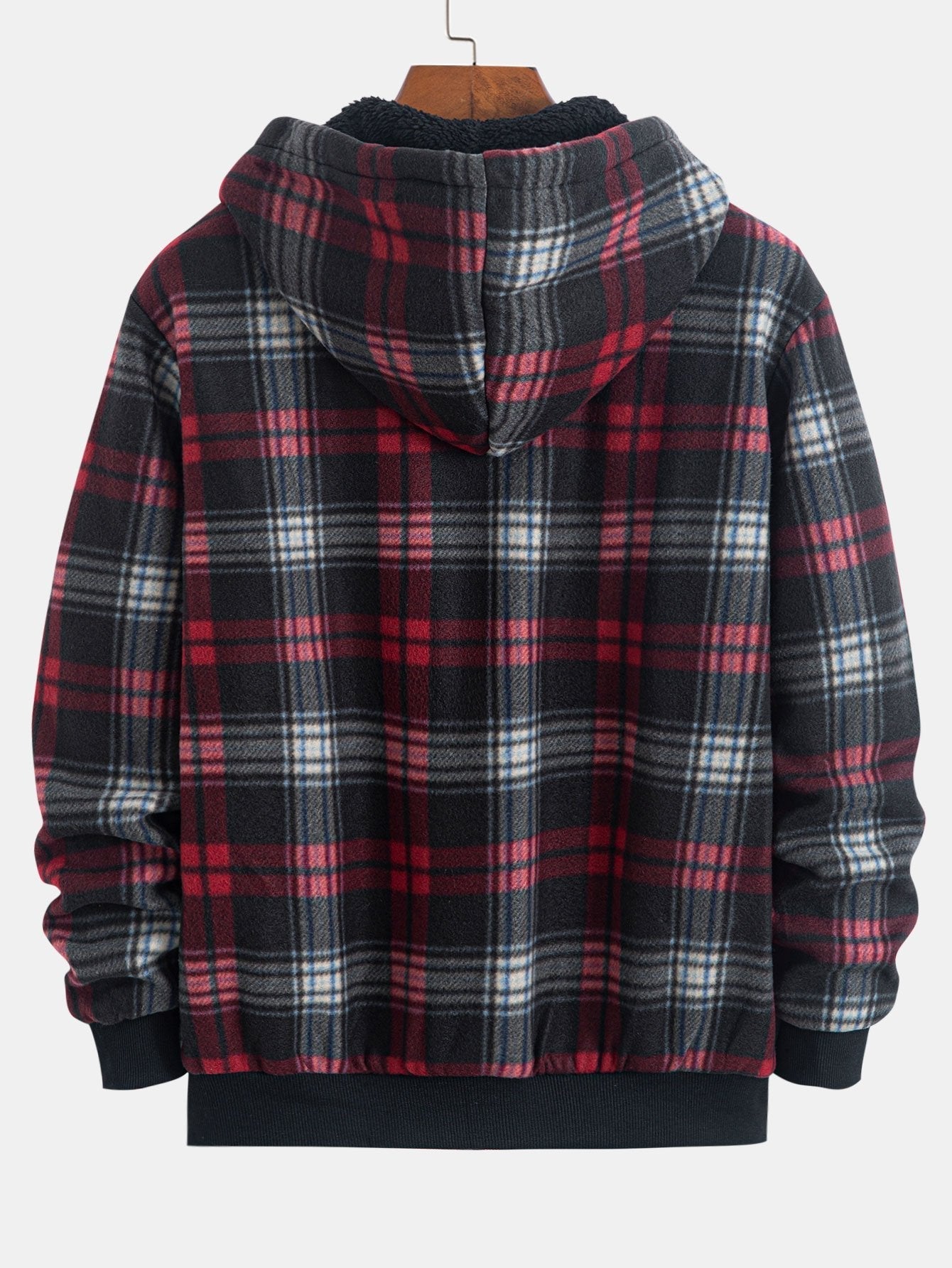 Philip | Teddy Fleece Lined Flannel Hoodie