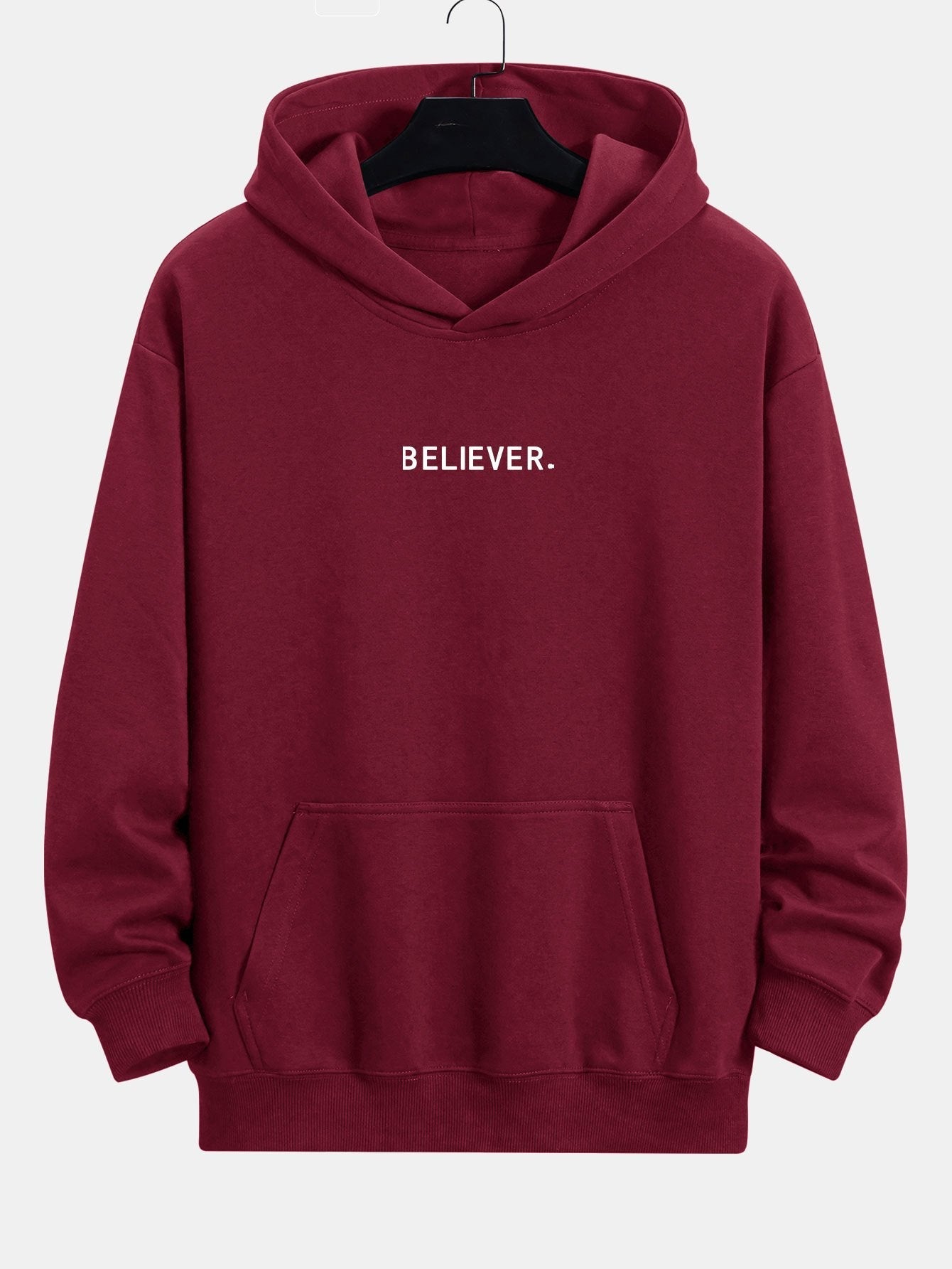 Malik | Believer Print Relax Fit Hoodie
