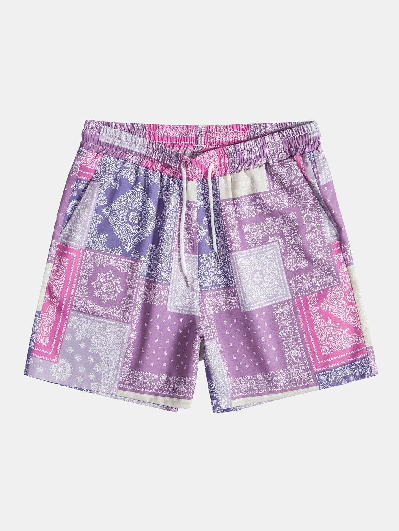 Jordán® | Paisley Patchwork Print Drawstring Shorts