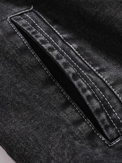Emmett | Teddy Lined Washed Denim Jacket